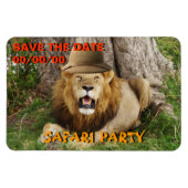 Leeuw op Maasai Mara 1 Save-the-Date Magneet (Horizontaal)