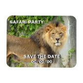 Leeuw op Maasai Mara 2 Save-the-Date Magneet (Horizontaal)