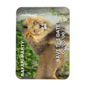 Leeuw op Maasai Mara 2 Save-the-Date Magneet (Verticaal)