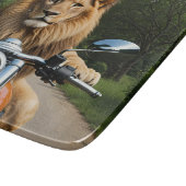 Leeuw op motor snijplank (Hoek)