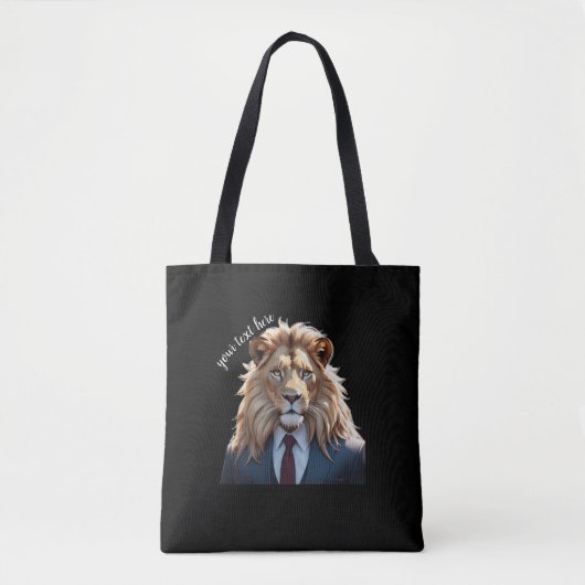leeuw op pak tote bag (Voorkant)