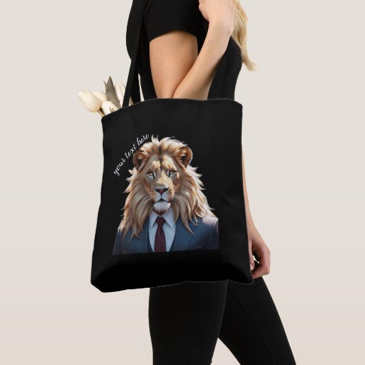 leeuw op pak tote bag (Dichtbij)
