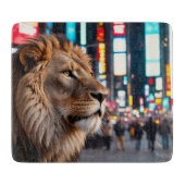 Leeuw op Times Square Snijplank (Voorkant)