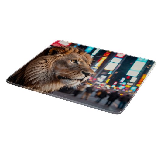 Leeuw op Times Square Snijplank (Hoek)