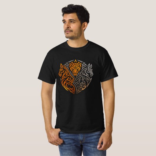 Leeuw Paard Wolf Crest van Shadowfall T-shirt (Voorkant volledig)