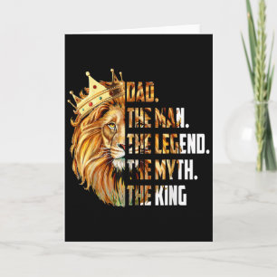 Leeuw Papa De Man De Mythe De Legende Opa Vader Kaart