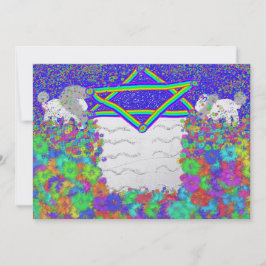 Leeuw Pascha Rainbow Pesach Seder Feestdagenkaart