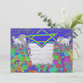 Leeuw Pascha Rainbow Pesach Seder Feestdagenkaart (Staand voorkant)