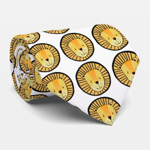 Leeuw patroon stropdas