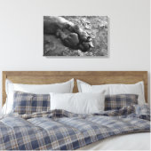 Leeuw Paw Muur Print Canvas (Insitu (Slaapkamer))