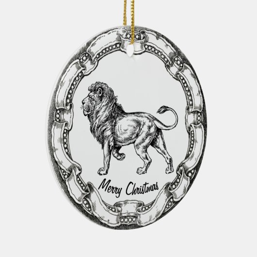  leeuw personaliseren keramisch ornament (Rechts)