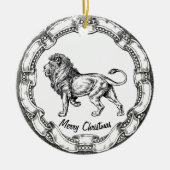  leeuw personaliseren keramisch ornament (Voorkant)