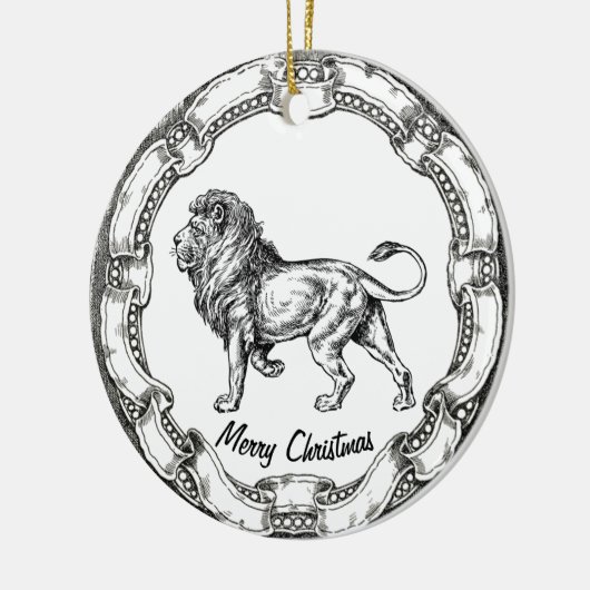  leeuw personaliseren keramisch ornament (Links)