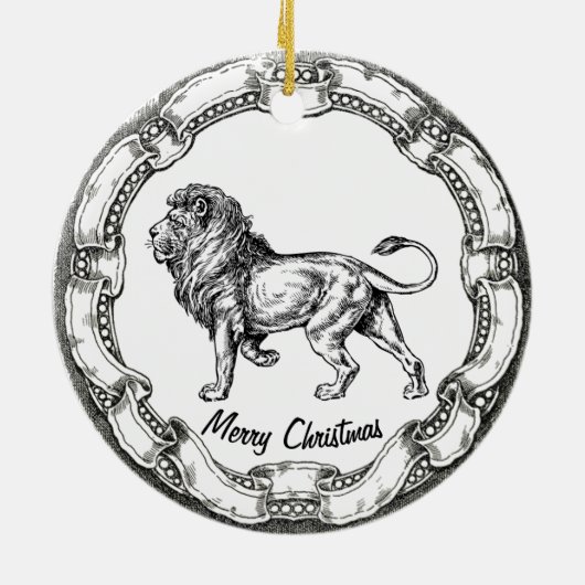  leeuw personaliseren keramisch ornament (Achterkant)