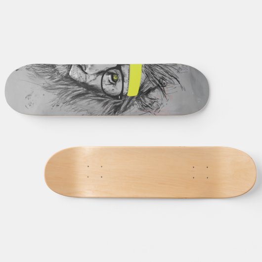 leeuw persoonlijk skateboard (Horizontaal)