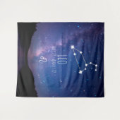 Leeuw | Persoonlijke Astrologie Wandkleed (Voorkant (horizontaal))