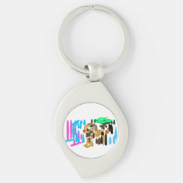 Leeuw plezier sleutelhanger