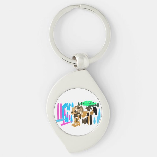 Leeuw plezier sleutelhanger (Voorkant)