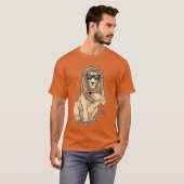 Leeuw Poker Pokerfiches T-shirt (Voorkant volledig)