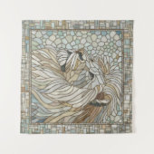 Leeuw Portret Mozaïek Kunst Wandkleed (Voorkant (horizontaal))