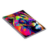 Leeuw portret schilderij notitieboek (Rechterzijde)