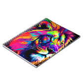 Leeuw portret schilderij notitieboek (Linkerzijde)