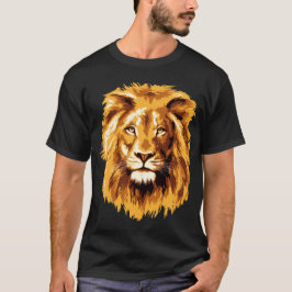leeuw portret t-shirt