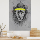 leeuw poster (Keuken)