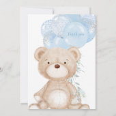 Leeuw Prins Eerste Verjaardag en Doop Kaart (Achterkant)