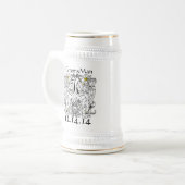 Leeuw Rampant Renaissance Bruiloft Bierpul (Voorkant links)
