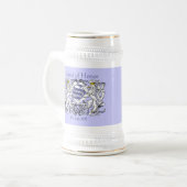 Leeuw Rampant Renaissance Bruiloft Bierpul (Voorkant links)