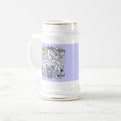 Leeuw Rampant Renaissance Bruiloft Bierpul (Voorkant links)