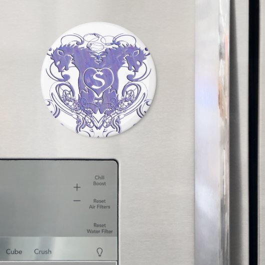 Leeuw Rampant Renaissance Bruiloft Magneet (Insitu (Koelkast))