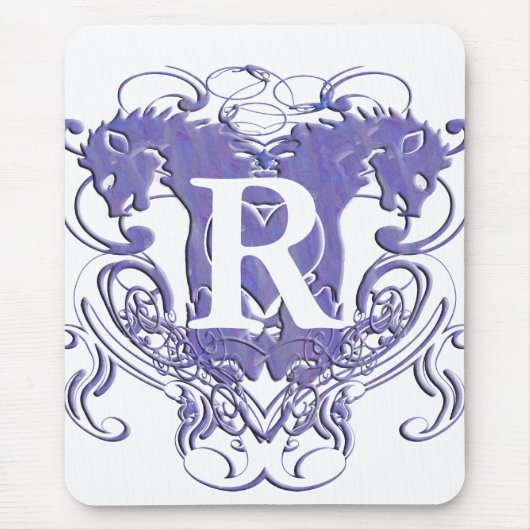 Leeuw Rampant Renaissance Bruiloft Muismat (Voorkant)