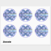 Leeuw Rampant Renaissance Bruiloft Ronde Sticker (Vel)