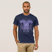 Leeuw Rampant Renaissance Bruiloft T-shirt (Voorkant volledig)