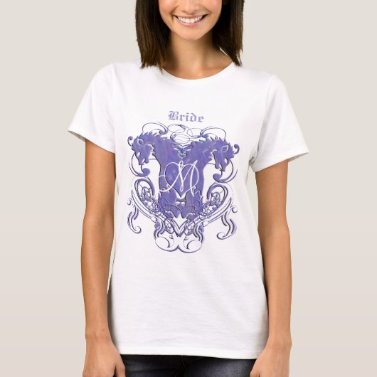 Leeuw Rampant Renaissance Bruiloft T-shirt (Voorkant)