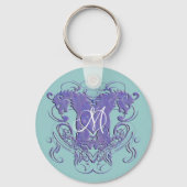 Leeuw Rampant Renaissance Trouwen Sleutelhanger (Voorkant)