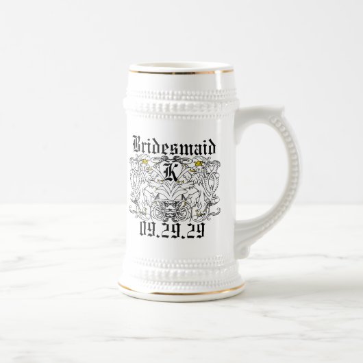 Leeuw Renaissance Bruiloft Bierpul (Rechts)