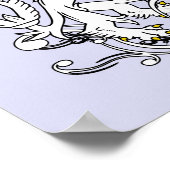 Leeuw Renaissance Trouwdag Poster (Hoek)