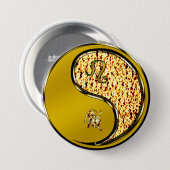 Leeuw Ronde Button 7,6 Cm (Voorkant /achterkant)