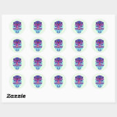 Leeuw Ronde Sticker (Vel)