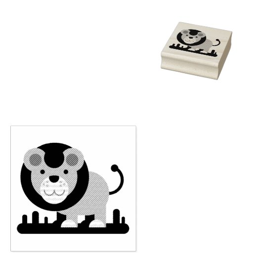 Leeuw Rubberstempel (Gestempeld)