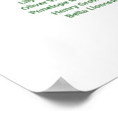 Leeuw Safari Baby Shower Zitplaats Poster (Hoek)