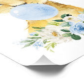 Leeuw, Safari, Blauwe Bubble Gum, Jongenskwekerij Foto Afdruk (Hoek)