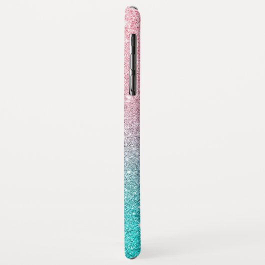 Leeuw schedel glitter ombre Case-Mate iPhone case (Achterkant/links)