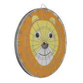 Leeuw schilderkunst dartbord (Voorkant Links)