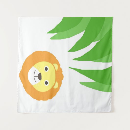 Leeuw schilderkunst wandkleed (Voorkant (horizontaal))