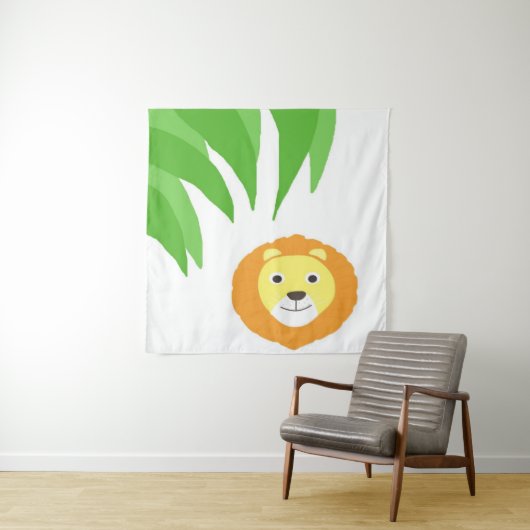 Leeuw schilderkunst wandkleed (In situ)