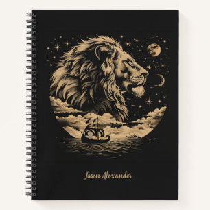 Leeuw Schrijfblok Zodiac Astrologie School Notitieboek